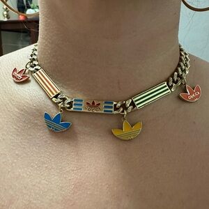 Adidas Fashion Multicolor Logo Necklace